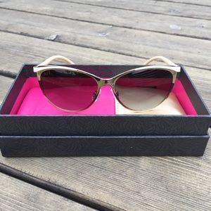 Brand new beige polarized cat eye sunglasses